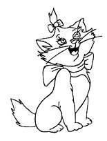 coloriage aristochat petite chatte